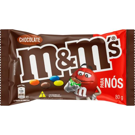 Confeito M&M's chocolate ao leite 80g - Imagem em destaque