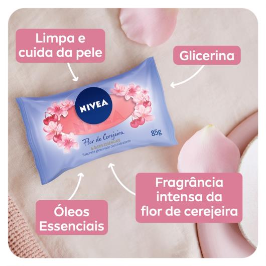 NIVEA Sabonete em Barra Flor de Cerejeira & Óleos Essenciais 85g - Imagem em destaque