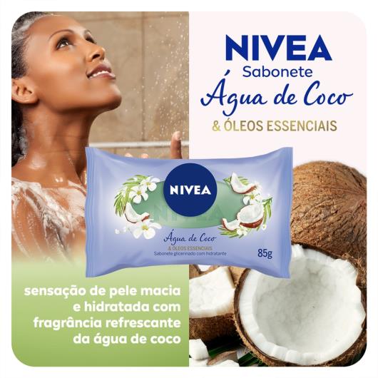 NIVEA Sabonete em Barra Água de Coco & Óleos Essenciais 85g - Imagem em destaque