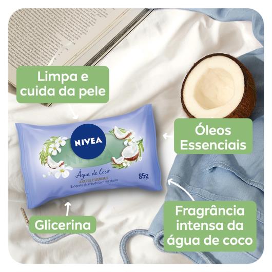 NIVEA Sabonete em Barra Água de Coco & Óleos Essenciais 85g - Imagem em destaque