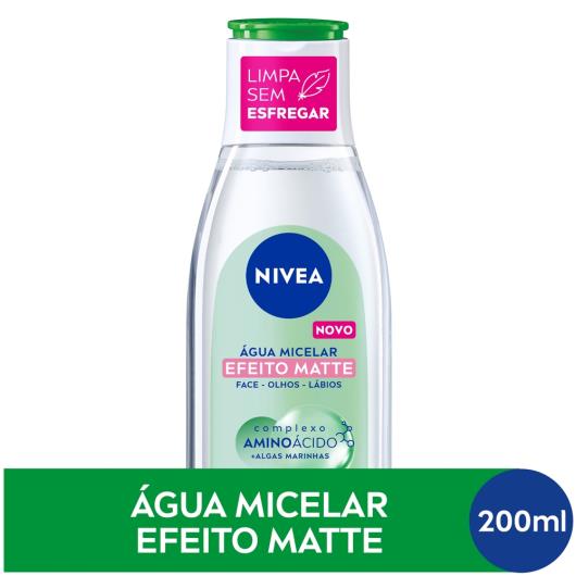 Água Micelar NIVEA Solução de Limpeza 7 em 1 Efeito Matte 200ml - Imagem em destaque