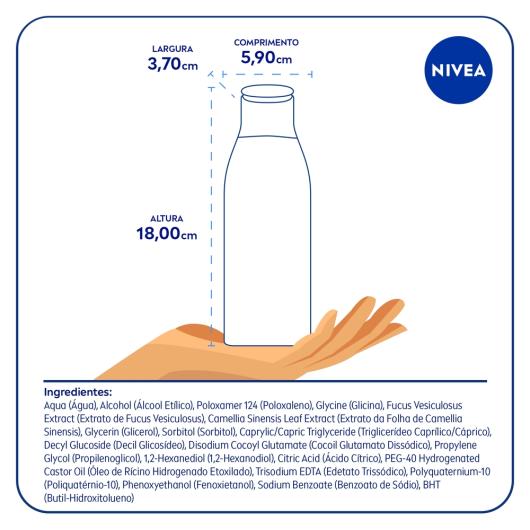 Água Micelar NIVEA Solução de Limpeza 7 em 1 Efeito Matte 200ml - Imagem em destaque