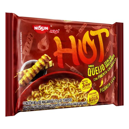 Macarrão Instantâneo Queijo Coalho Grelhado com Pimenta-Calabresa Nissin Miojo Hot Pacote 85g - Imagem em destaque