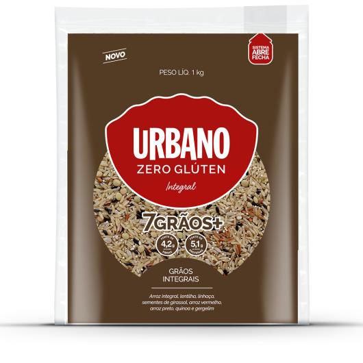 Arroz integral 7 grãos zero glúten Urbano 1kg - Imagem em destaque