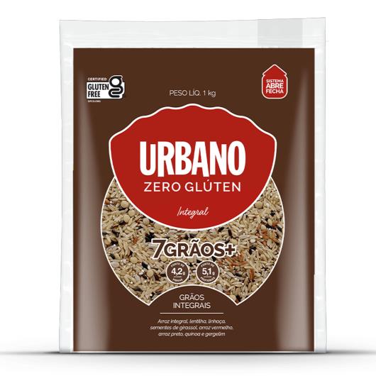 Arroz integral 7 grãos zero glúten Urbano 1kg - Imagem em destaque