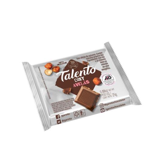 Chocolate diet Garoto Talento com avelãs 25g - Imagem em destaque