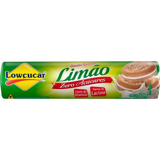 Biscoito recheado Lowçucar limão zero açúcar 120g - Imagem em destaque