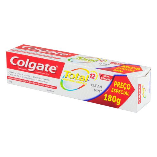 Creme Dental Clean Mint Colgate Total 12 Caixa 180g - Imagem em destaque