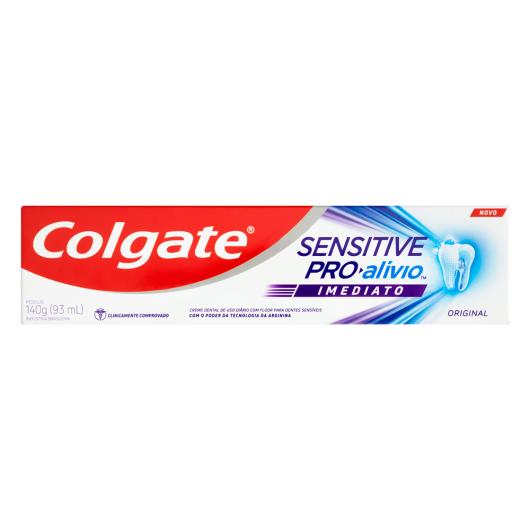 Creme Dental Original Colgate Sensitive Pro-Alívio Imediato Caixa 140g - Imagem em destaque