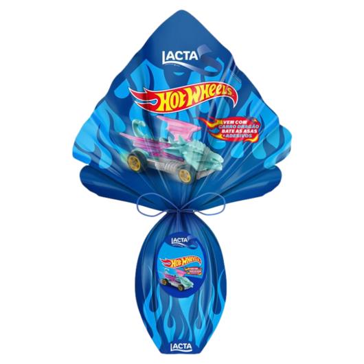 Ovo de Páscoa ao Leite Hot Wheels Lacta 166g com Carro Dragão Bate as Asas e Adesivos - Imagem em destaque