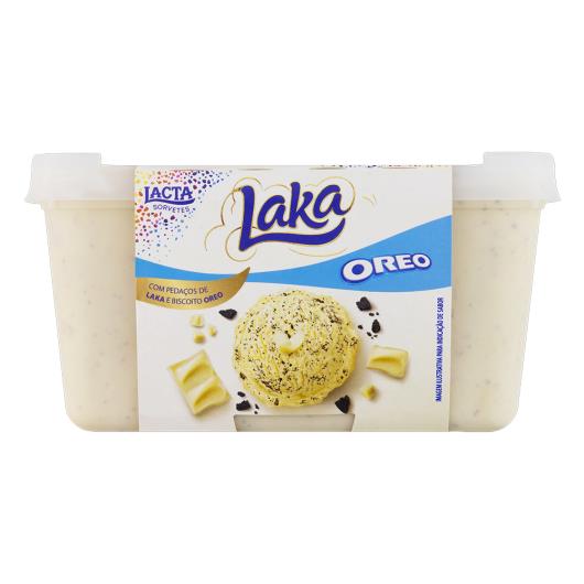 Sorvete Laka e Oreo Lacta Pote 1L - Imagem em destaque
