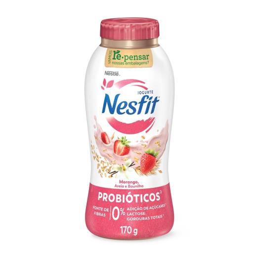 Iogurte Sem Lactose Nestlé Nesfit Morango Aveia e Baunilha 170g - Imagem em destaque