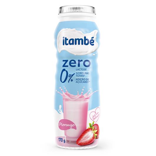 Iogurte Desnatado Morango Zero Lactose Itambé Frasco 170g - Imagem em destaque