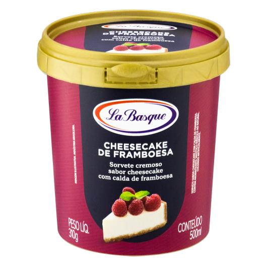 Sorvete Cheesecake de Framboesa La Basque Pote 500ml - Imagem em destaque