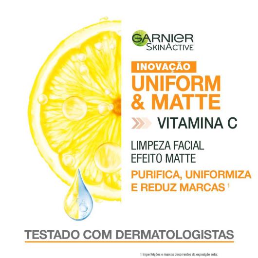 Sabonete Líquido Garnier limpeza facial efeito matte 120g - Imagem em destaque