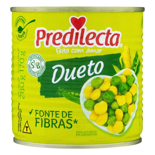 Ervilha e Milho Verde em Conserva Dueto Predilecta Lata 170g - Imagem em destaque
