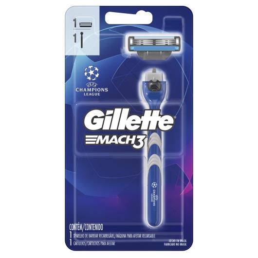 Aparelho de Barbear Gillette Mach3 Edição UEFA Champions League - Imagem em destaque