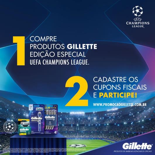 Aparelho de Barbear Gillette Mach3 Edição UEFA Champions League - Imagem em destaque