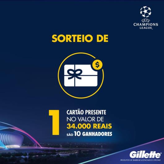 Aparelho de Barbear Gillette Mach3 Edição UEFA Champions League - Imagem em destaque