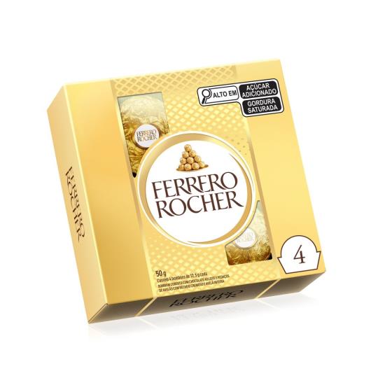 Ferrero Rocher com 4 bombons 50g - Imagem em destaque