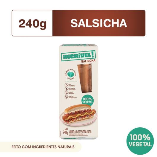 Salsicha Incrível! 100% Vegetal 240g - Imagem em destaque
