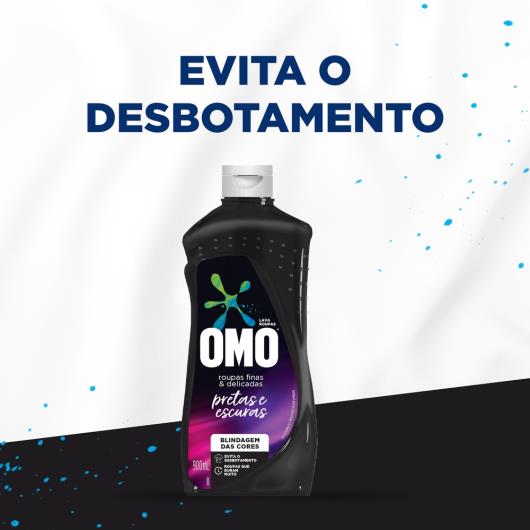 Lava-Roupas Líquido Roupas Finas e Delicadas Pretas e Escuras Omo Frasco 900ml - Imagem em destaque