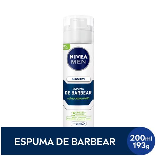 NIVEA MEN Espuma de barbear Sensitive 200ml - Imagem em destaque