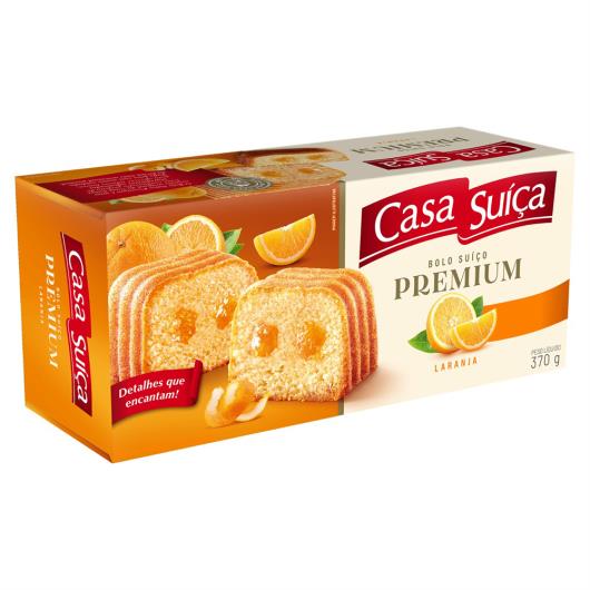 Bolo Suíço Laranja Recheio Laranja Casa Suíça Premium Caixa 370g - Imagem em destaque