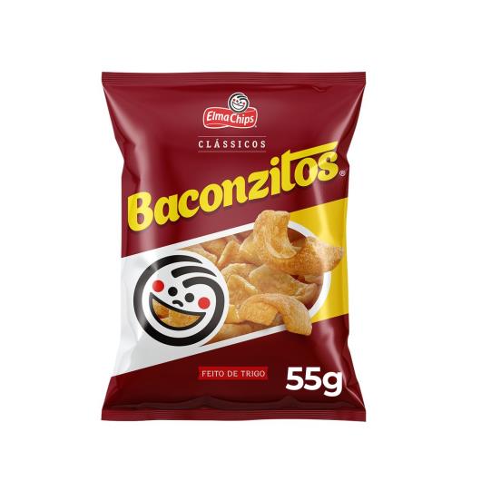 Salgadinho De Trigo Bacon Elma Chips Baconzitos Pacote 55G - Imagem em destaque