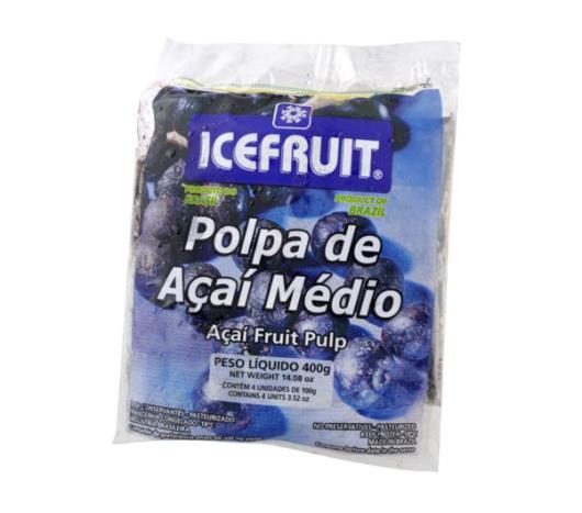 Polpa de acaí médio congelada  Icefruit 400g - Imagem em destaque