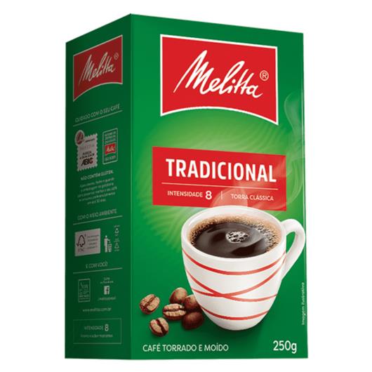 Café Torrado e Moído Tradicional Melitta à Vácuo Caixa 250g - Imagem em destaque