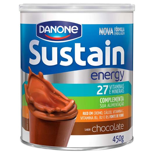 Pó para prepero de bebida Sustain sabor chocolate 450g - Imagem em destaque