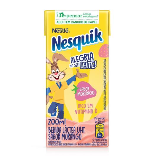 Bebida Láctea NESQUIK Morango 200ml - Imagem em destaque