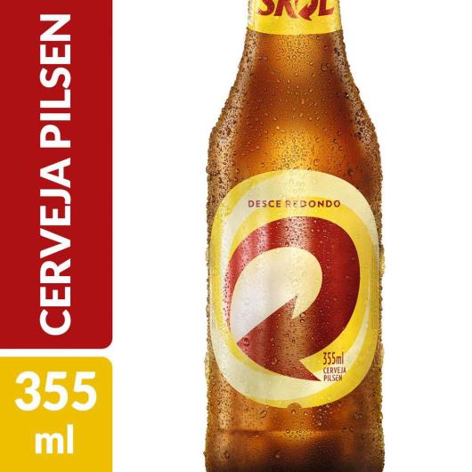 Cerveja long neck Skol 355ml - Imagem em destaque