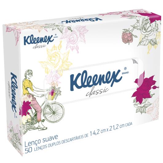 Lenço Kleenex proteção caixa decorada com 50 unidades - Imagem em destaque