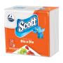 Guardanapo de Papel Folha Simples Scott Dia a Dia 24cm x 21,8cm Pacote 50 Unidades