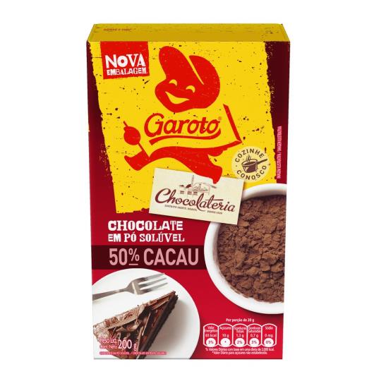 Chocolate em pó Garoto 50% Cacau 200g - Imagem em destaque