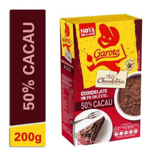 Chocolate em pó Garoto 50% Cacau 200g - Imagem em destaque