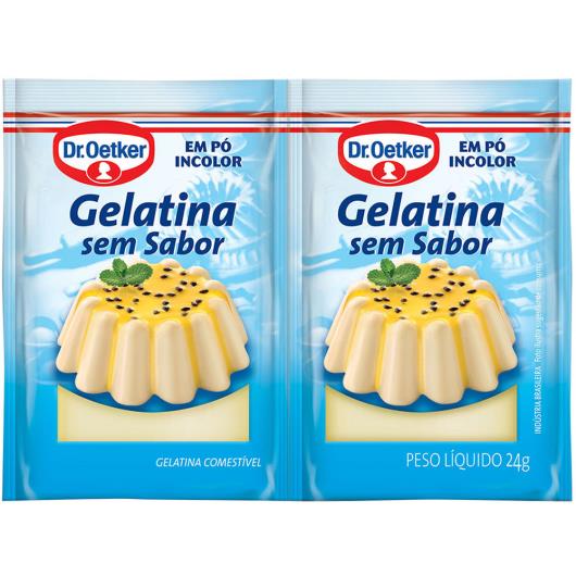 Gelatina em pó sem sabor incolor Dr. Oetker 24g - Imagem em destaque