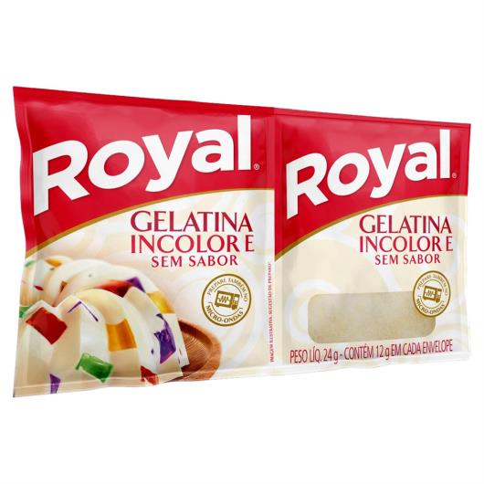 Gelatina em Pó Royal Sem Sabor Incolor 24g - Imagem em destaque