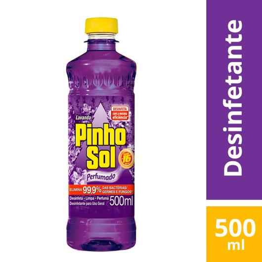 Desinfetante Uso Geral Lavanda Pinho Sol Frasco 500ml - Imagem em destaque