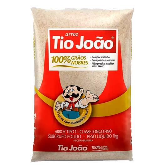 Arroz agulhinha tipo 1 Tio João 1kg - Imagem em destaque