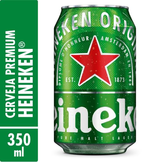 Cerveja Heineken lata 350ml - Imagem em destaque