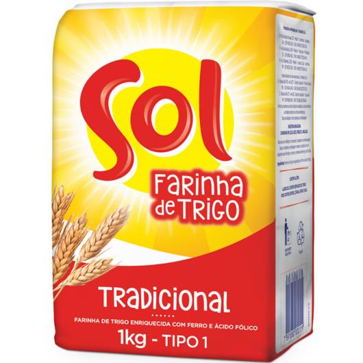 Farinha de trigo Sol Tipo 1 1kg - Imagem em destaque