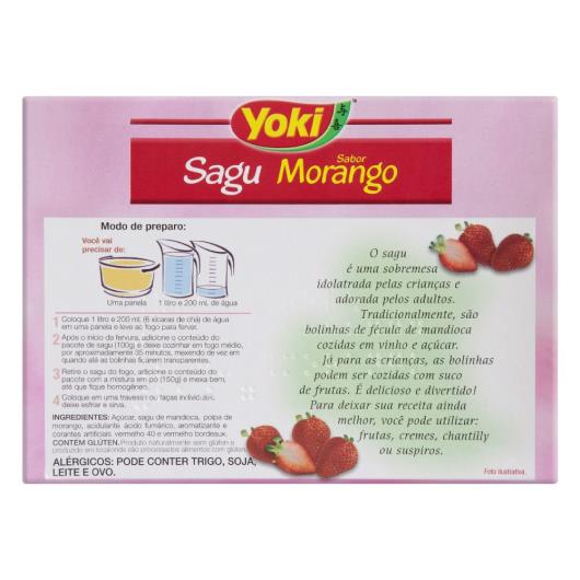 Mistura para Sagu Tipo 1 Morango Yoki Caixa 250g - Imagem em destaque