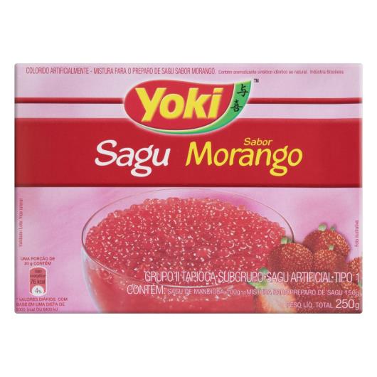 Mistura para Sagu Tipo 1 Morango Yoki Caixa 250g - Imagem em destaque