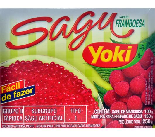 Sagu sabor framboesa Yoki 250g - Imagem em destaque