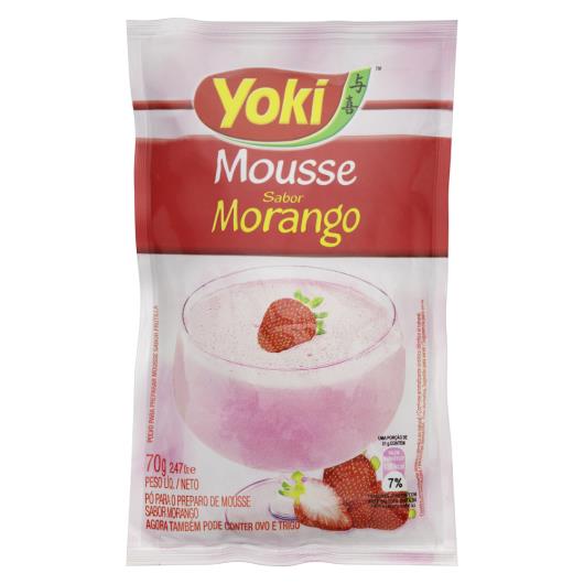 Mistura para Mousse Morango Yoki Pacote 70g - Imagem em destaque