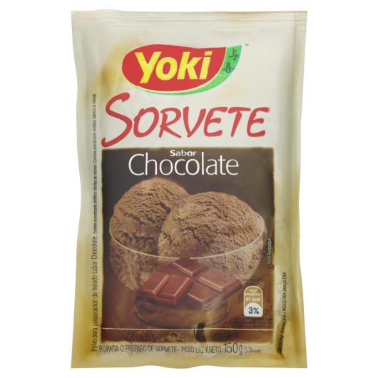 Pó para Sorvete Chocolate Yoki Pacote 150g - Imagem em destaque