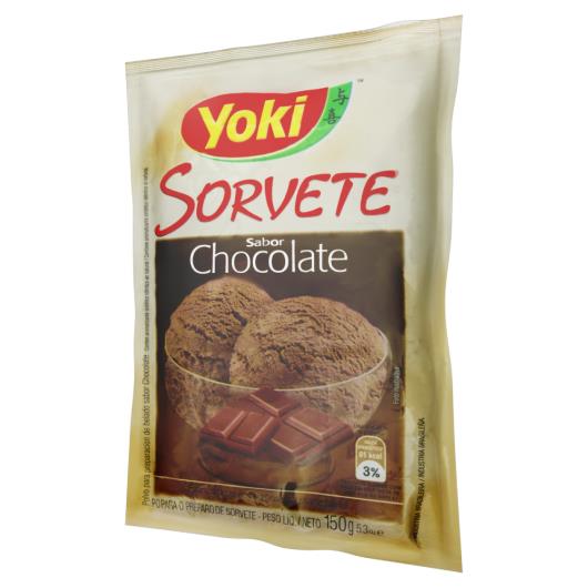 Pó para Sorvete Chocolate Yoki Pacote 150g - Imagem em destaque